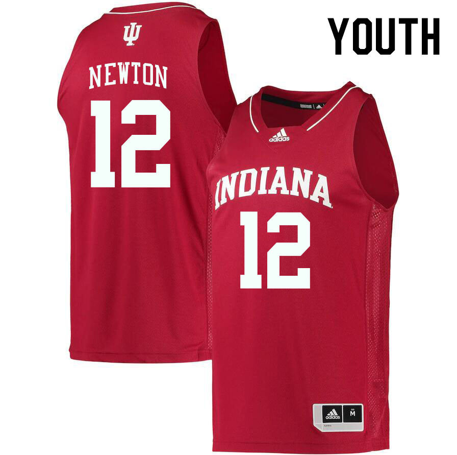 Youth #12 Jakai Newton Indiana Hoosiers College Basketball Jerseys Stitched Sale-Crimson